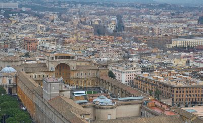 Musei Vaticani from the top of San Pietro