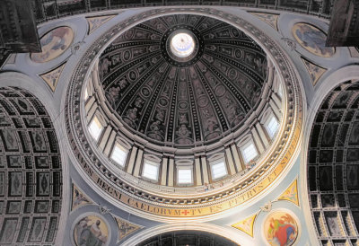 Inside the dome.
