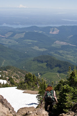 View From Summit to Lower Trailhead