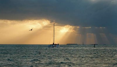 sunset, key west