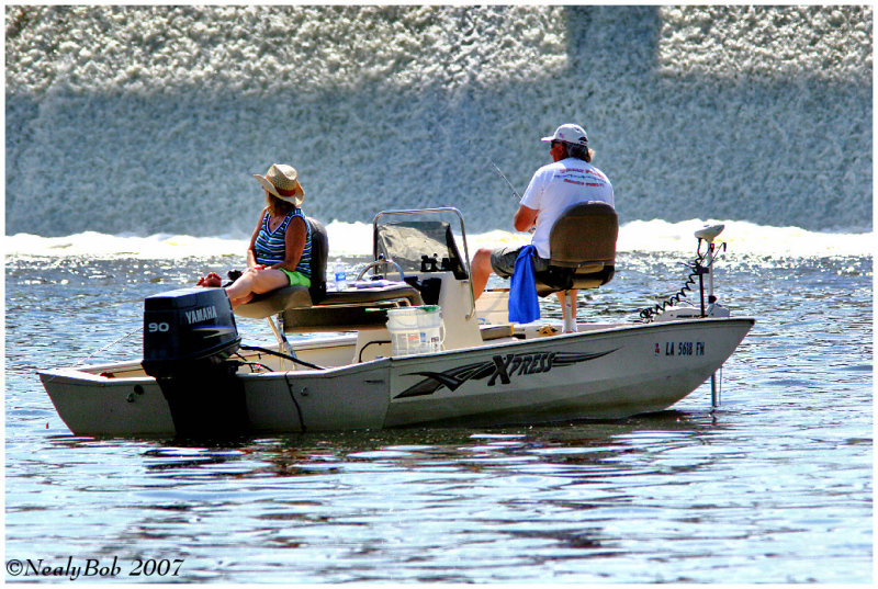 Fishing Behind The Spillway