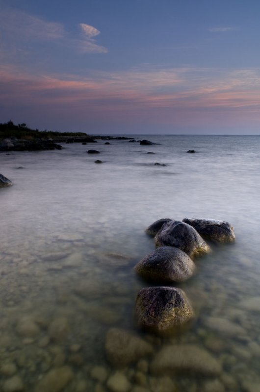 rocks in a row
