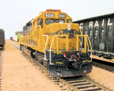 BNSF 6335 in the yard.