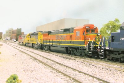 Other power included BNSF 6335, BNSF 8601, and MRL 225.