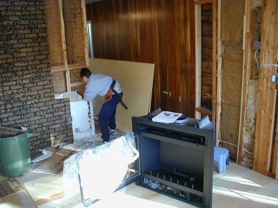Fall 2004 - fireplace install