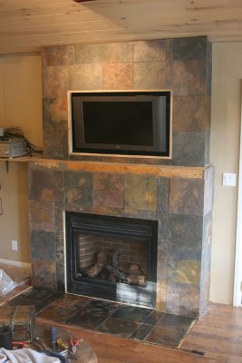 Fireplace - slate Oct 2007