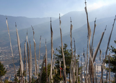 Prayer Flags over Thimphu