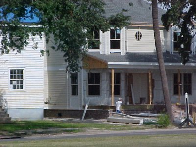 House being renovated, Lakeview,  New Orleans, May 2007