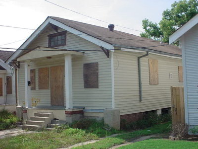 Boarded house,  Orleans Avenue