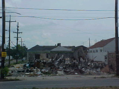 9th ward flooded then fire destoyed home, NOLA  2007