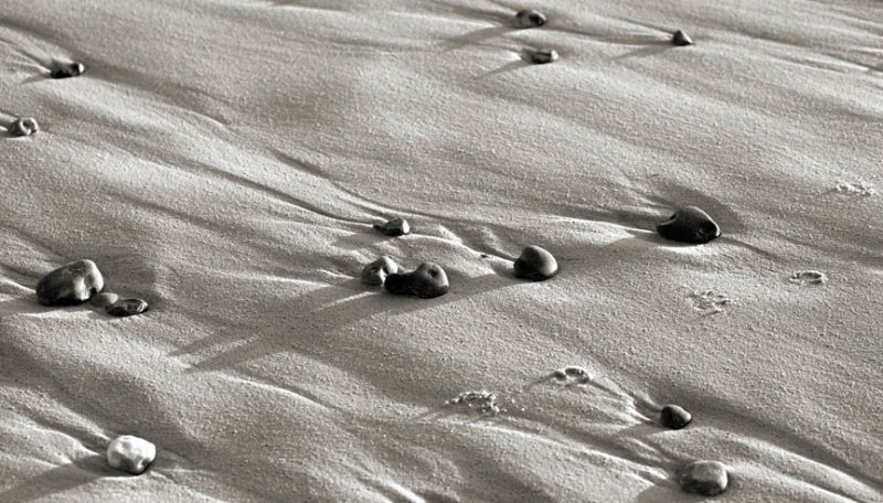 Pebbles on Sand