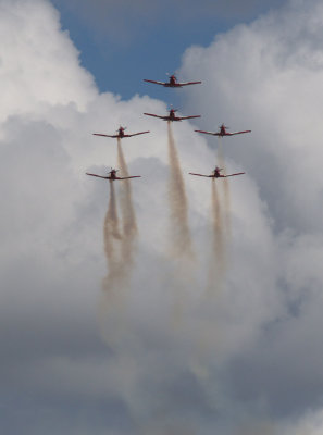 Roulettes in flight