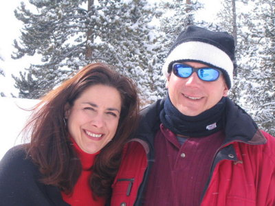 Kate and Hugh's first ski trip