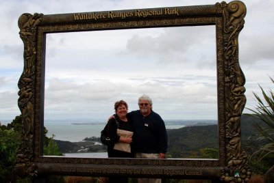 Margaret and Brian at Waitakere Ranges Regional Park