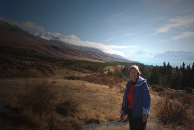 On the road to Mount Cook