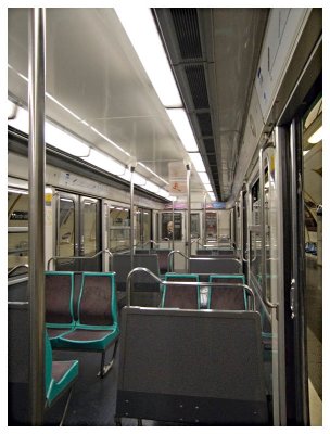 A rare Sight - An empty Metro at 9:00 AM