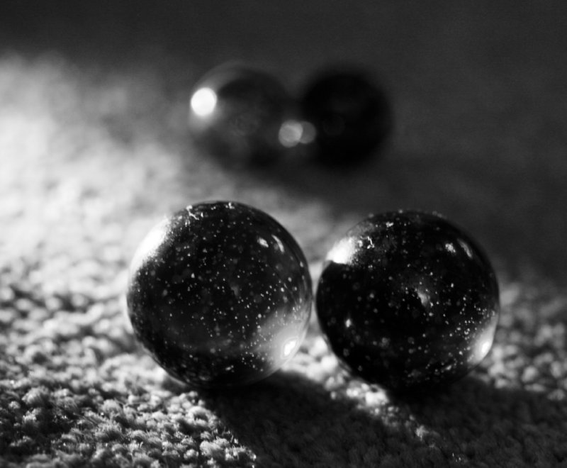 9 January - playing with marbles...