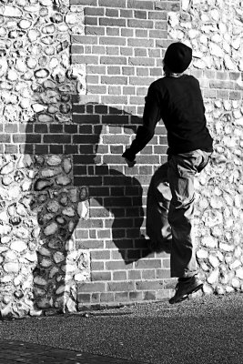 Climbing the wall...