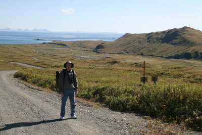 Hiking down from the monument-see the ship?