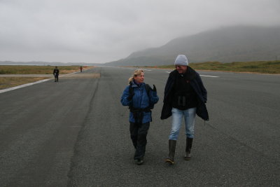 Linda and Harvey on the main runway