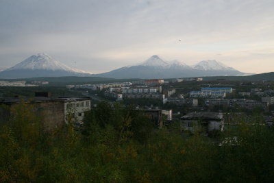 Petropavlovsk, Russia and volcanos