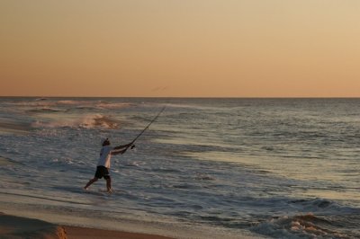 Early Morning Surf Fishing