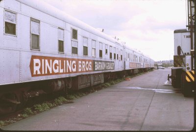 1971 Circus train in Boston June