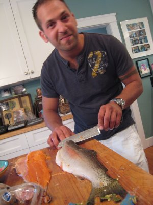 mike w/ rainbow trout