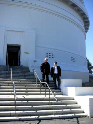 Bob and Ed on the observatory steps