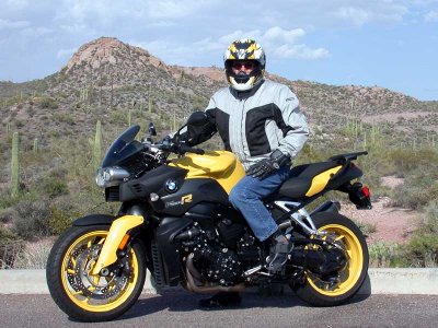 Ed astride the Yellow Rocket