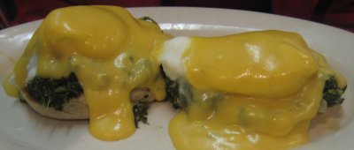 sarahs eggs  benedict florentine.