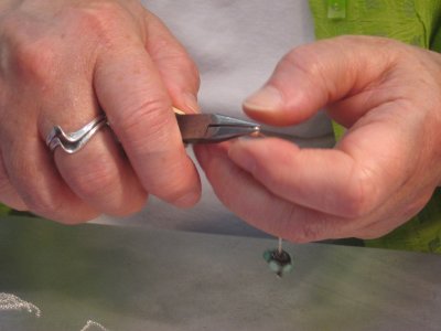 bending wire and making earrings