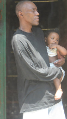 man with baby