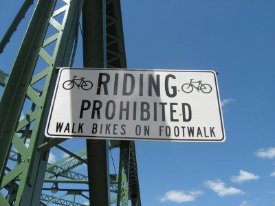 riding prohibited