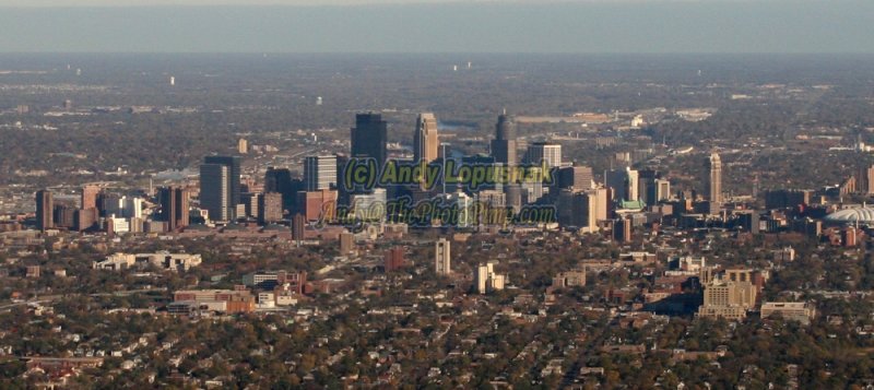 Aerial of downtown Minneapolis, Minnesota