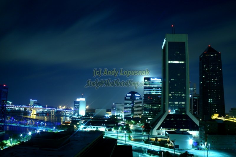 Jacksonville, Florida at Night