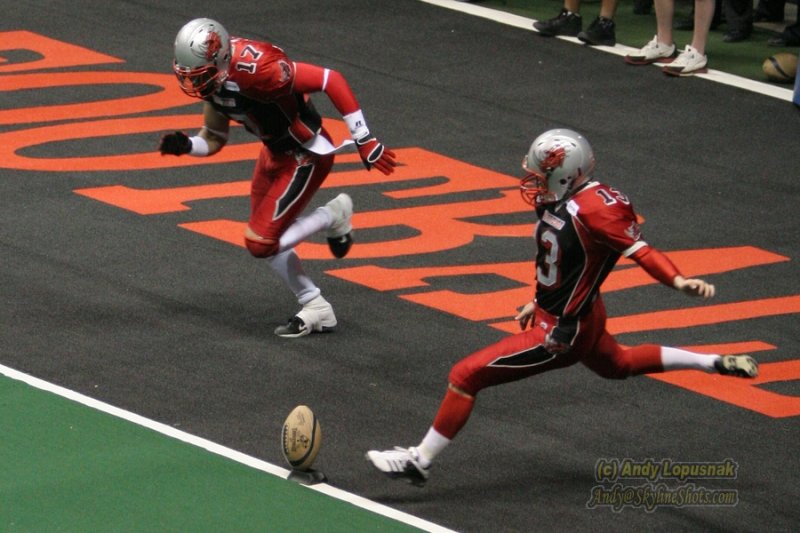 Grand Rapids Rampage kicker Brian Gowins