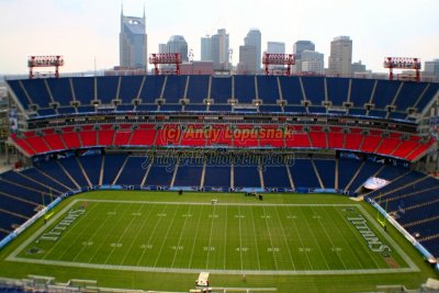 Downtown Nashville, Tennessee from inside L.P. Field