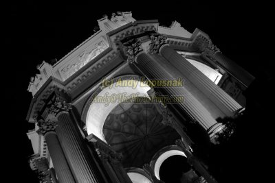 Palace of Fine Arts at night - San Francisco, California