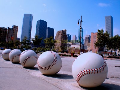 Downtown Houston, Texas from Minute Maid Park