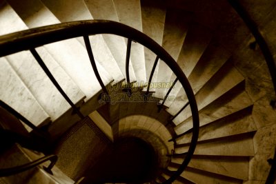 Spiral staircase of the James A. Garfield Memorial