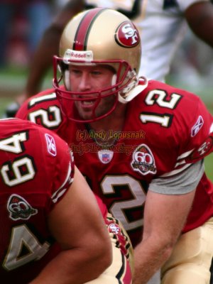 San Francisco 49ers quarterback Trent Dilfer