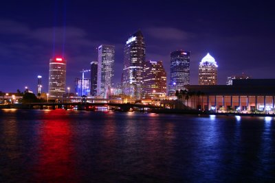 Downtown Tampa, Florida at Night