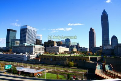 Downtown Cleveland, Ohio from Cleveland Browns Stadium