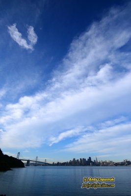 Downtown San Francisco from Treaure Island