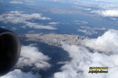 Aerial of downtown San Francisco, California