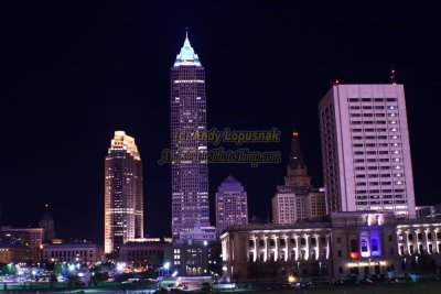 Cleveland, Ohio at night