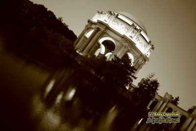 Palace of Fine Arts at night - San Francisco, California