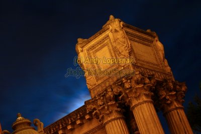 Palace of Fine Arts at night - San Francisco, California