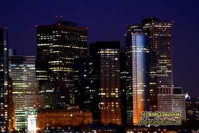 New York's Financial District at Night